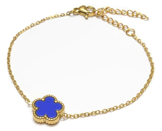 FARMA BIJOUX BRACC FLOWER BLU