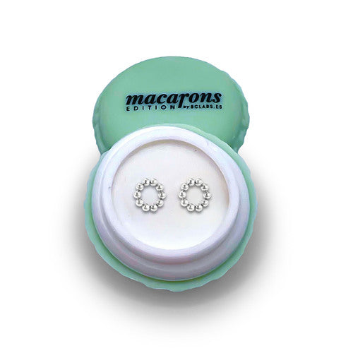 NANTES ORECCHINO SILVER ROUND